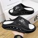 Slippers Summer Outdoor Wear, Anti Slip One Line Mop, Korean Version, Casual Plus Size, Sports Beach Shoes, Thick Soled_vogvips.com
