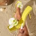 Women’s Shoes Flower Decoration Open Toe High Heel Sandals Women's Summer Outdoor Beach Shoes_vogvips.com