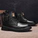 European Warm Series Winter British Style Thin Velvet High-top Leather New Casual Fashion Martin Boots Versatile Workwear Men's Shoes_vogvips.com