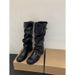 Over-the-Knee For Women With Chunky Heels 2024 Autumn Winter New Women's Long Round Toe Western Riding Boots_vogvips.com