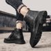 New Leather Spring Men's Shoes High-top Men's Heightening Tooling Martin Boots_vogvips.com