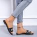 New Pearl Flat Slippers For Women Wear Beach Sandals With Low Heels_vogvips.com