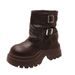 Height Increasing Melard Short For Women 2025 New Autumn Platform Heel Thick Sole Brown Martin Versatile Casual Women's_vogvips.com