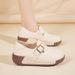 Genuine Spring And Autumn New Thick-soled Leather Sho, Versatile, Fashionable, Casual, Trendy, Lightweight Women's_vogvips.com