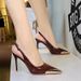 373-22 Style Fashionable Super High Metal Pointed Hollow Slim Heels For Women, Hollowed Out Back Strap Single Shoes_vogvips.com