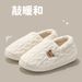 Women's Cartoon Winter Bear Cute Plush Slippers With Heel, Home Indoor Warm Cotton Shoes For Men_vogvips.com