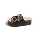 Cross-border Thick-soled Women's Summer Outdoor Slippers 2025 New Model Shoes Retro Height-increasing_vogvips.com