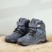 Winter High-Top Kids' Sneakers With Fleece Lining - Warm Comfortable Snow Boots For Boys, Non-Slip Rubber Sole, Adjustable Hook & Loop Closure_vogvips.com