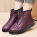 Winter Fleece-Lined Thickened Warm Boots Mothers, Soft Sole Shoes For Middle-Aged And Elderly Women, Cross-Border_vogvips.com