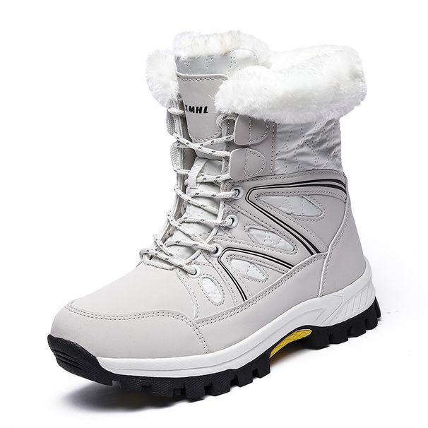 Sports Snow Boots For Women With Fleece Insulation, Midsole Women's Cotton Boots, Skiing And Hiking Shoes_vogvips.com