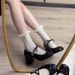 Elegant High-heeled Mary Jane For Women, 2025 Spring/summer New Style, Bow-tie Versatile Matching With Dresses Silver_vogvips.com