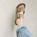Genuine Leather For Women, Summer Outdoor Wear, 2026 New Model, Thick-soled, Flat Strap, Women's Beach Half-slippers_vogvips.com