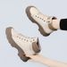 Genuine Leather Single-Lined Casual Martin Boots Short Boots Autumn Winter Fleece-Lined 2025 Versatile Work Boots High-Top Women's Shoes Versatile_vogvips.com