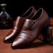 Large Size 48 Business Casual Leather For Men Youth Trendy Pointed Hairstylist Professional Work Men's Shoes_vogvips.com