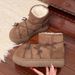 2025 Winter New Slip-On Warm Furry With Bowknot Short Tube Thickened Sole Snow Boots For Women_vogvips.com