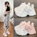 2025 Summer Mesh Breathable Lightweight Comfortable Dad Shoes New Height-Increasing Sneakers For Short People_vogvips.com