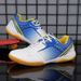 Unisex Badminton Professional Gum Rubber Sole Indoor Court Shoes Breathable Mesh Volleyball Trainers For Men Women_vogvips.com