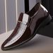 Autumn Large Size Leather New Business Formal Pointed Toe Shiny Youth Korean Style Casual Breathable Shoes Men's Trend_vogvips.com