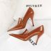 958-1 Wind Women's Pointed Toe, Shoes, High Heels, Slim Fit, Deep Mouth Single Shoes_vogvips.com