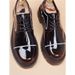 Euro Step Business Formal Patent Leather Shiny Lace-up Height Increasing Thick Sole Brogue Trendy Men's Work Shoes_vogvips.com