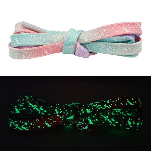 Shoelace Flat Splash-ink Luminous Fluorescent Gradient Shoelace_vogvips.com