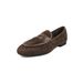 First Layer Cowhide Loafers Women's Small Leather Shoes European Round Head Flat Heel Single Shoes_vogvips.com