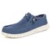 Euro Step Couple Dude Loafers Trendy Casual Men Canvas Slip-On Lazy One-Step Women Shoes_vogvips.com