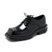 2025 Summer Square Thick-Soled Leather For Men, Unique Design, Big Toe Shoes, Height-Increasing British Business Formal_vogvips.com