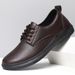 Men's British Business Formal Groom Versatile Trendy Work Black Big Toe Casual Leather Shoes_vogvips.com