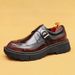 【 VIP Specialty 】 Men's Casual Leather Genuine Leather, British Business Formal Buckle, Mengke Shoes, Thick Soled Height_vogvips.com