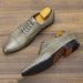 Pointed Toe Oxford Men's Business Comfortable Classic British Leather Polished Formal Shoes_vogvips.com