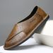 Leather Roman Men' Sandal Buine Caual Summer Shoe Outdoor Beach Wading Slipper New Arrival Male Sandaly_vogvips.com