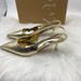 New For Fall 2026 Gold Pointed Toe Backless High Heels Women's Mules With Thin Heels, European And American Style,_vogvips.com