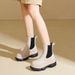 Fashionable Women's Boots, Korean-style Martin Waterproof Rubber Short-tube Thick-soled Water Shoes, Mid-tube Non-slip_vogvips.com