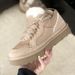 2025 Women Thick Soled Sports Shoes Suede Lace Up Flat Shoes Thick Soled Casual And Comfortable Lightweight Shoes Warm_vogvips.com