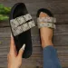 2026 Summer New Fashionable Retro For Women Thick Bottom Double Breasted One Line Outward Cool Slippers_vogvips.com