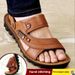 New Summer Men's Sandals Cow Leather Beach Korean Style Casual Outdoor Shoes Two-Use Slip-On Flip Flops_vogvips.com