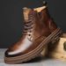 European Warm Series Men's Martin 2025 New Lightweight Work Boots High Top Trendy British Style Versatile Outdoor Shoes_vogvips.com