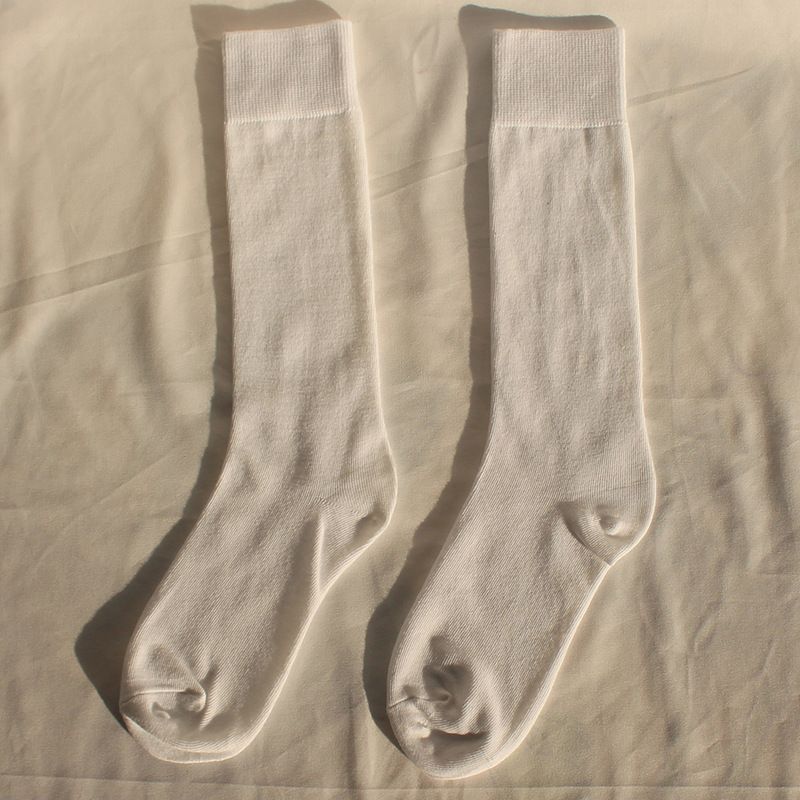 Socks Autumn And Winter Warm Calf Socks College Style JK Socks Ins Trendy Women's Socks Net Celebrity Long Stockings Cotton Socks Solid Color_vogvips.com