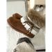 Fashion Fair Isle Furry Snow For Women, Fleece-Lined, Warm, Non-Slip Winter Shoes, 2025 New Women's Boots_vogvips.com