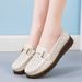 New Hollow Comfortable Soft Sole Non-slip Mother Shoes Flat Doudou Shoes_vogvips.com