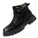 Martin Boots Men's Velvet Thermal Short Boots Retro Style Tooling Boots Rhubarb Boots_vogvips.com