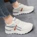 Women's Thick Soled Sneakers 2026 New Style Height Increasing Soft Soled Lightweight Non Slip Running Shoes for Students_vogvips.com