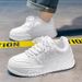 Men's Shoes Black Warrior Men's Shoes Spring Trend All Match Sports Leisure Pure Black Low Top Sneakers Thick Soled Heightening Bread Trendy Shoes_vogvips.com