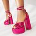 Summer European And American Plus Size Roman Sandals For Women 40-45 New Model Gold Chunky Ultra High Heel Women's Shoes_vogvips.com