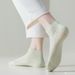 8 Pairs New Women Cotton Socks Thin Mesh Breathable Short Low Cut Colorful Lightweight Breathable Summer Sock_vogvips.com
