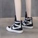 Men's Shoes Genuine Leather Couple Casual Shoes Street Dance Shoes 20 Autumn And Winter Thick Bottom Korean Version High Top Personality Short Boots_vogvips.com