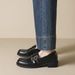 platform Loafers Women's Season Black Single Shoes One Pedal Jk British Small Leather Shoes_vogvips.com