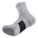 Sports basketball socks men's short mid-tube autumn and winter thin towel bottom thickened breathable non-slip running socks_vogvips.com