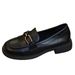 First Layer Cowhide Leather Small Leather Shoes Soft Sole One Pedal Loafers Women's Shoes Flat Single Shoes_vogvips.com